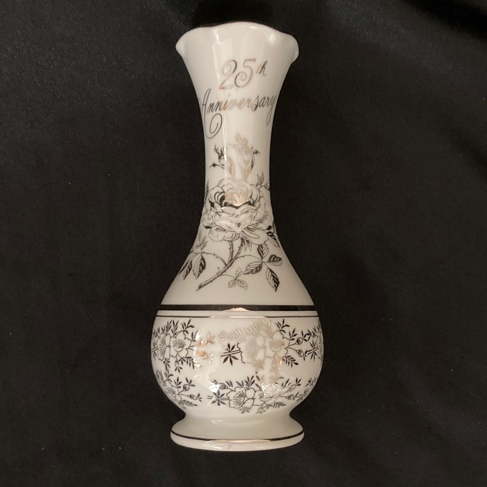Vintage 25th Anniversary Vase
